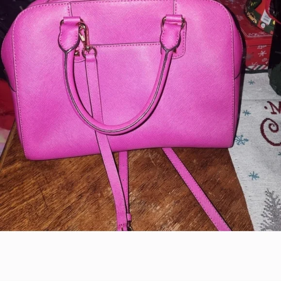 Michael Kors Jet Set Travel Saffiano Studded Satchel - Picture 10 of 13